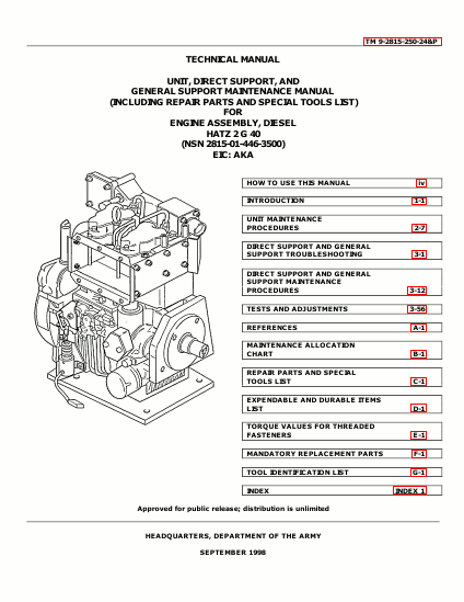 TM 9-2815-250-24P Technical Manual